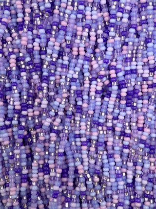 Size 11/0 Czech Glass- #1279 Purple Parasols Mix