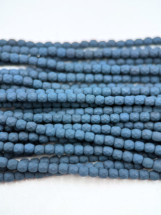 3mm Fire Polish- Saturated Navy