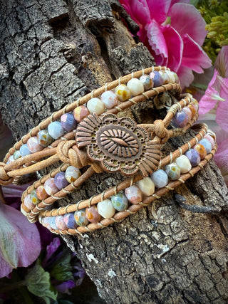 DIY KIT: Triple Wrap Bracelet - Luster Mix