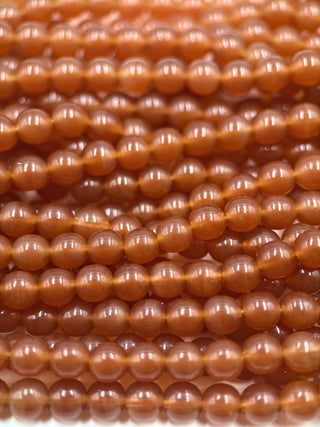 6mm Round Druk- Cornelian