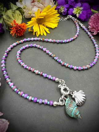 Purple Shell Necklace