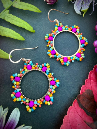 DIY KIT: Flower Hoops- Gold Mix