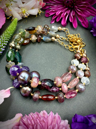 Gemstone Luxe Mix Bracelet- Gold