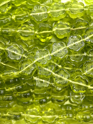 10mm Flower- Olivine
