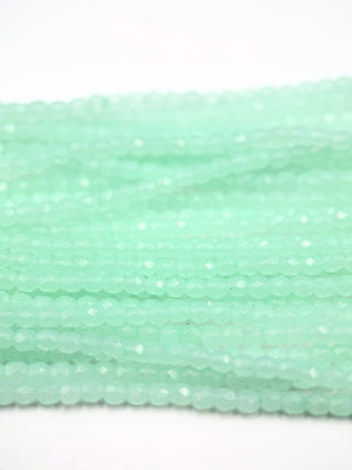 3mm Fire Polish- Seafoam Green