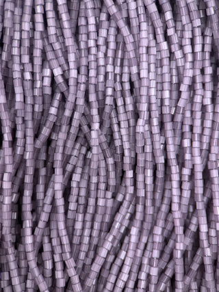 Size 11/0 2-Cut Czech Glass- #1009 Purple Satin