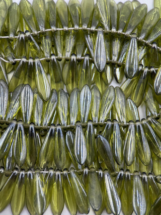 5x16mm Dagger- Dark olivine Luster