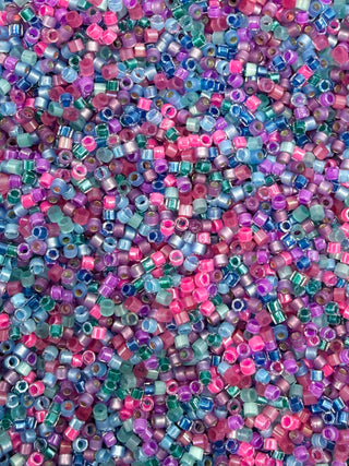 Size 11/0 Miyuki Delica Mix- Candy Sapphire