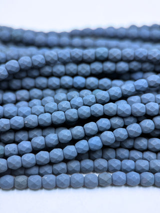 4mm Fire Polish- Saturated Navy