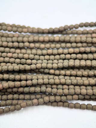 3mm Fire Polish- Saturated Brown