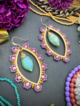 Peruvian Opal Drop Earrings