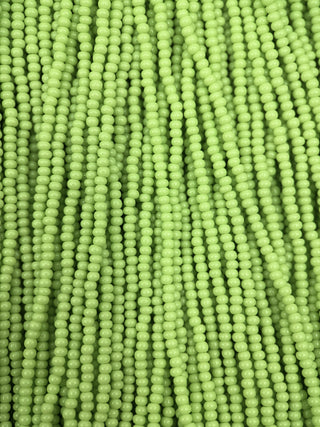 Size 11/0 Czech Glass- #155 Lime Green