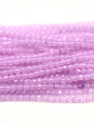 3mm Fire Polish- Wisteria Purple