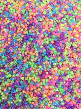 Size 11/0 Miyuki Delica Mix- Luminous Neon