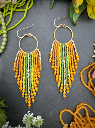 Fringe Hoops - Everglades Gold