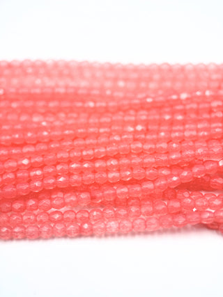 3mm Fire Polish- Cerise