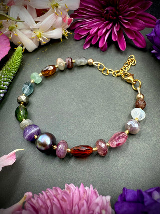 Gemstone Luxe Mix Bracelet- Gold