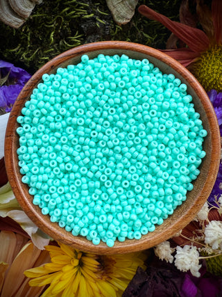 Size 11/0 Miyuki Round- 94472 Opaque Dyed Seafoam