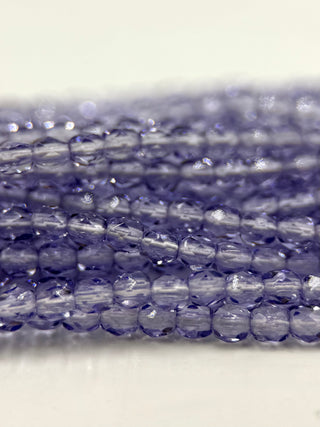 3mm Fire Polish- Tanzanite