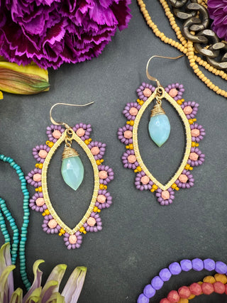 Peruvian Opal Drop Earrings