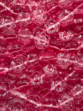 10mm Flower- Rose Fuchsia Lumine