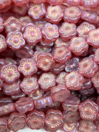 10mm Flower- Old Rose Peacock