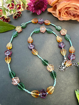 DIY KIT: Autumn Flower Garden Necklace