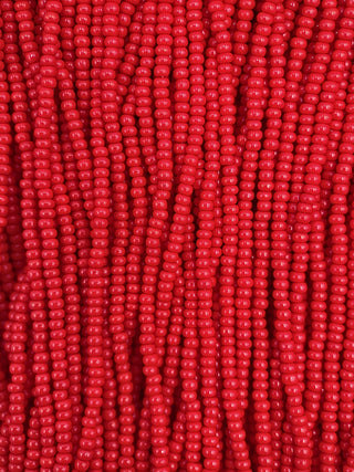 Size 11/0 Czech Glass- #107 Red