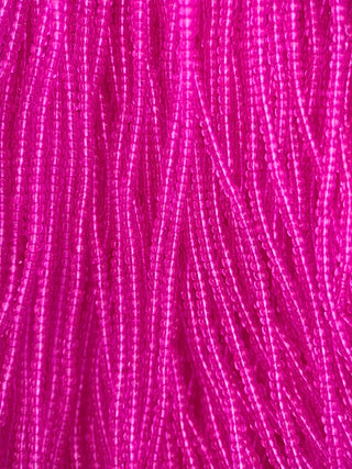 Size 11/0 Czech Glass- #1125 Brite Electric Pink