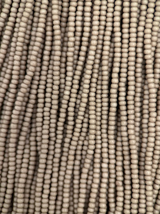 Size 11/0 Czech Glass- #1443m Concrete Brown