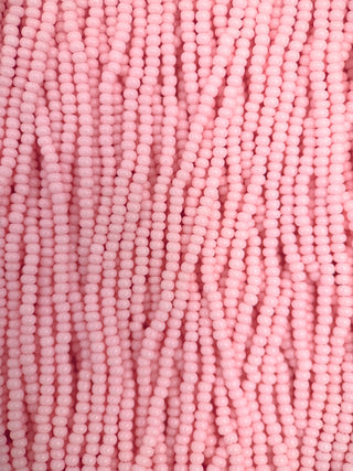 Size 11/0 Czech Glass- #1235 Baby Pink (tint)