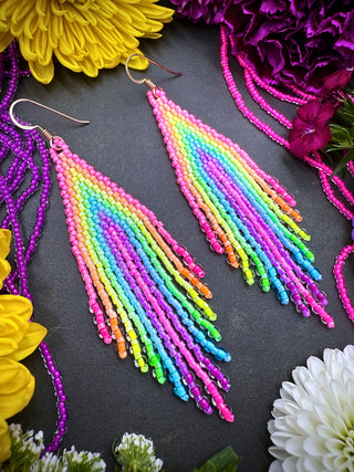 DIY KIT: Neon Fringe Earrings