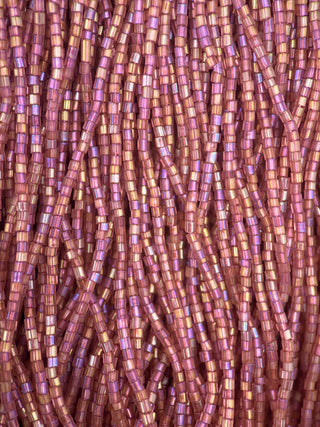 Size 11/0 2-Cut Czech Glass- #1172 Rose Rainbow