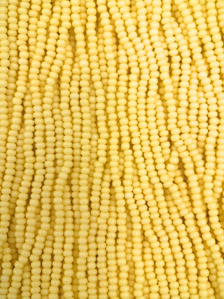 Size 11/0 Czech Glass- #1244 Buttercup Dyed